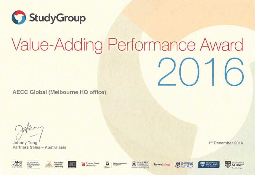 Value-Adding Performance Award 2016