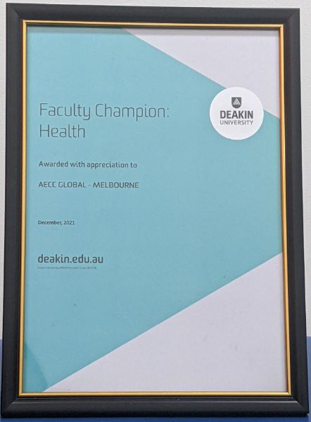 Platinum status under the 2020 GROW framework by the Griffith University, Australia